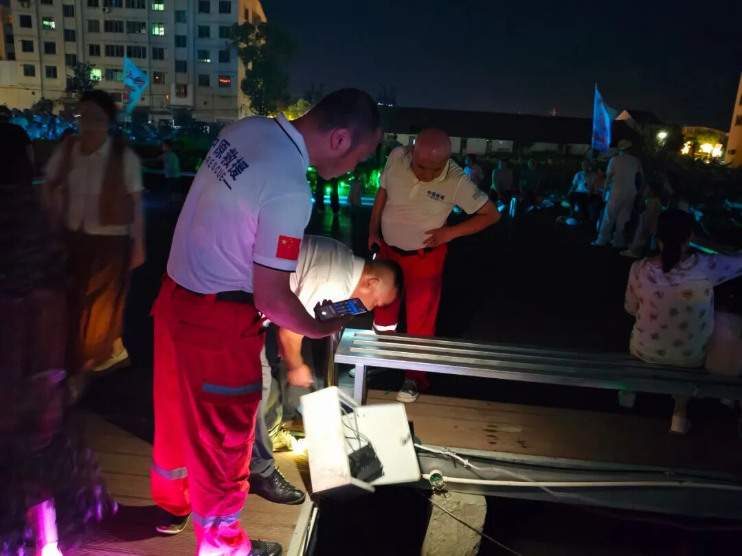 温州市中原应急救援中心完成后谢村首届荷花文化节应急保障任务